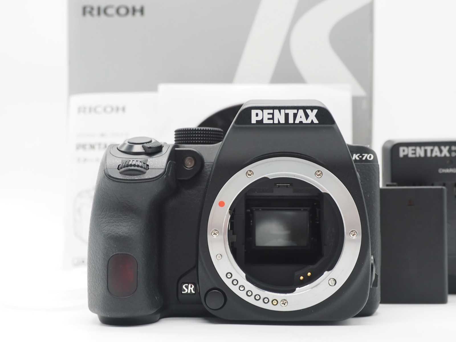 ペンタックス Pentax K-70 24MB Digital SLR Camera Black 1158 Shots 元箱 [美品] #Z6388A