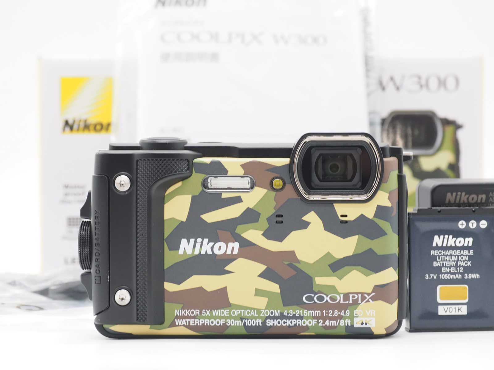 ニコン Nikon COOLPIX W300 Camouflage Waterproof Digital Camera 元箱 [新品同様] #Z6396A