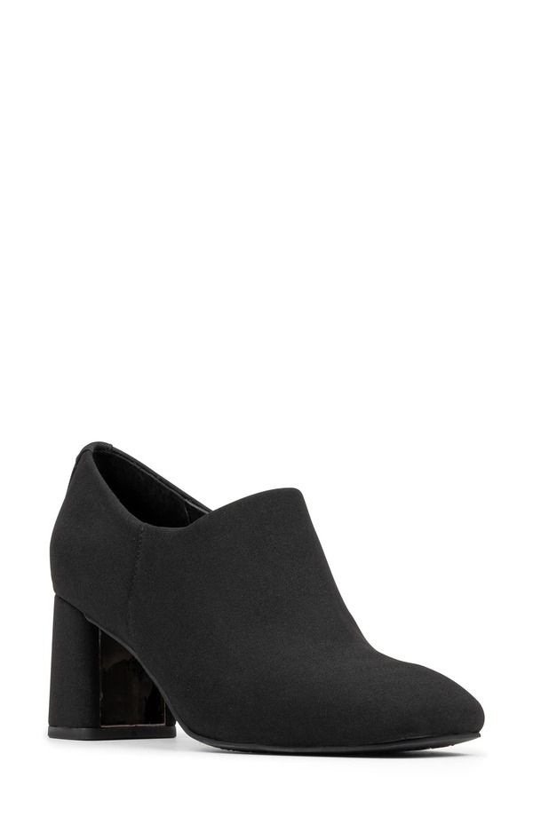 ドナルドプリネール レディース シューズ ブーツ・レインブーツ ヒール Donald Pliner Pleeze Block Heel Bootie Black ブラック