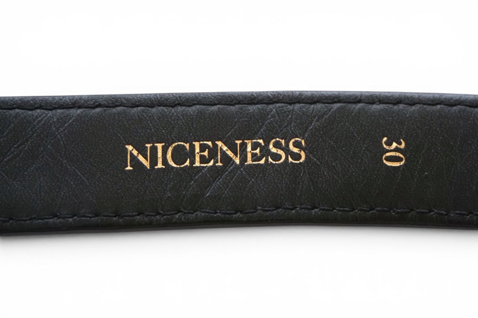NICENESS ナイスネス COMER コマー エキゾチックレザー Wバックル