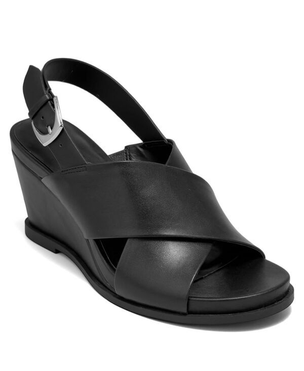 エアロソールズ レディース シューズ サンダル Aerosoles Womens Dayonara Open Toe Wedge Sandals Black ブラック