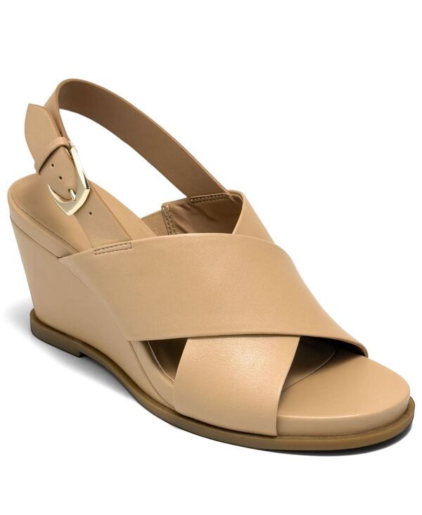 エアロソールズ レディース シューズ サンダル Aerosoles Womens Dayonara Open Toe Wedge Sandals Beige Bisque ベージュ