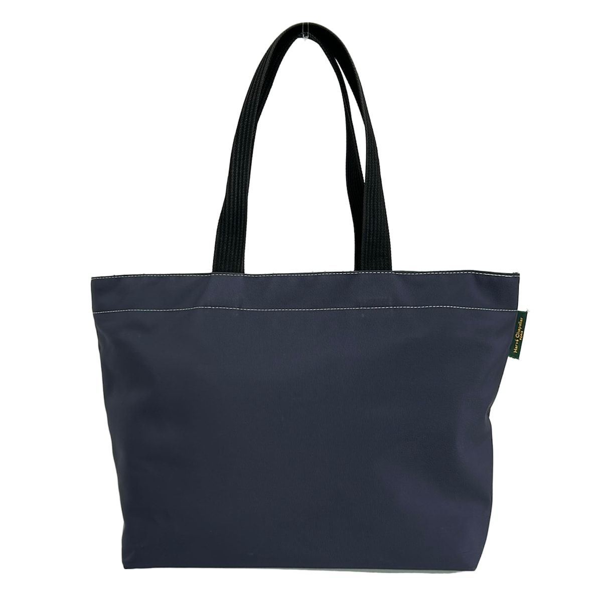 Herve Chapelier(エルベシャプリエ) ショルダーバッグ ナイロンスクエアショルダーA4L ダークグレー×ライトグリーン Nライン