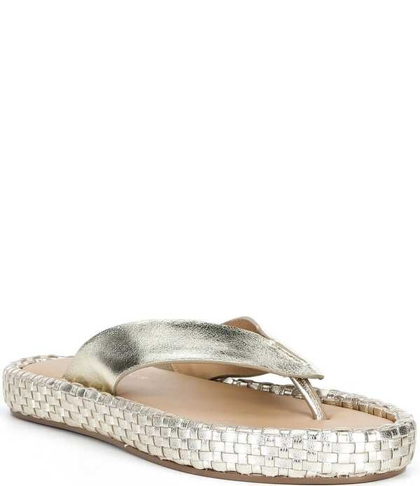 ドナルドプリネール レディース シューズ サンダル プラットフォーム レザー Donald Pliner Dasara Leather Woven Platform Thong Sandals Pla