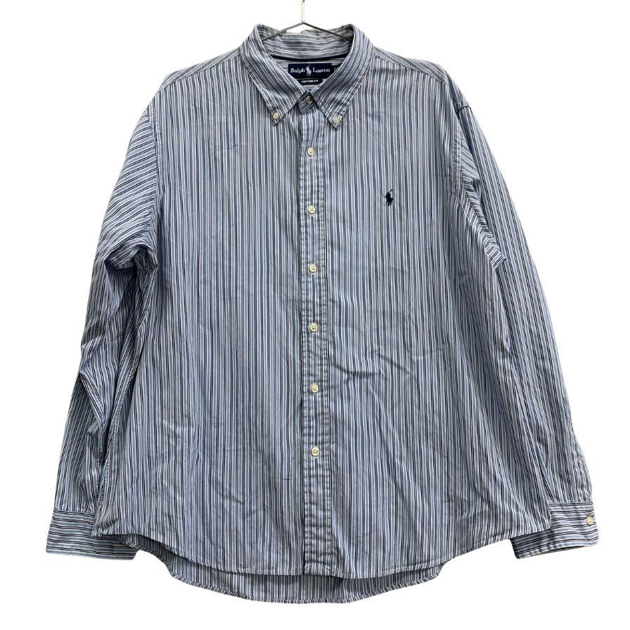 ラルフローレン ボタンダウンシャツ 90S オールド ストライプ【AFB13】 ラルフローレン ボタンダウンシャツ 90S オールド ストライプ【AFB13】