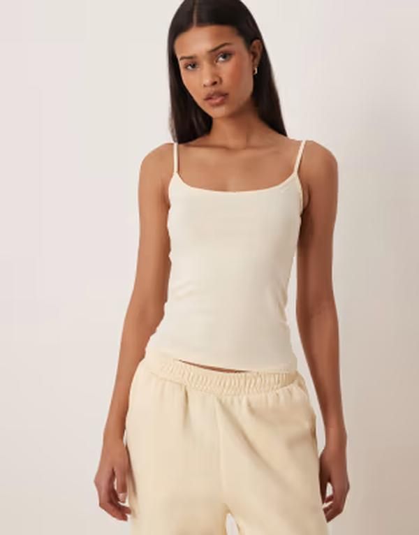 ジーナトリコ レディース トップス ベスト Gina Tricotank top in buttermilk yellow Buttermilk yellow イエロー