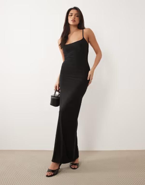 ミッシーエンパイア レディース トップス ワンピース マキシ Missyempire Missy Empire double sculpted slinky thin strap cami maxi