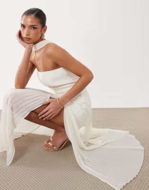 ジーナトリコ レディース トップス ワンピース マキシ Gina Tricot dropped waist scarf maxi dress White ホワイト