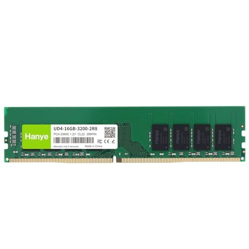 デスクトップPC用メモリ PC4-25600(DDR4-3200) 16GB DIMM Hanye 1.2V CL22 288pin UD4-16GB-3200-2R8 国内正規代理店品/ f68cc039