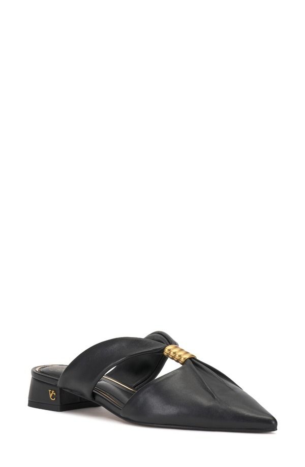 ヴィンスカムート レディース シューズ サンダル Vince Camuto Vanika Pointed Toe Mule Black ブラック