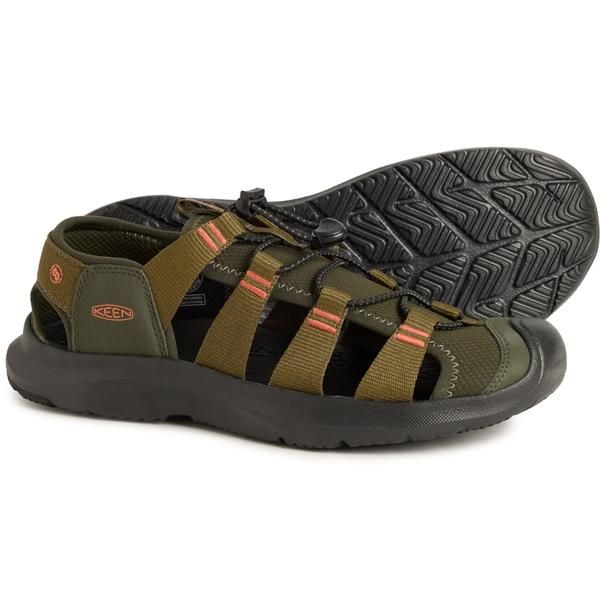 キーン メンズ シューズ サンダル Keen Seanik H2 Sportsandals For Men Forest NightDark Olive オリーブ