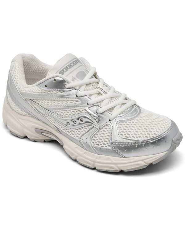 サッカニー レディース シューズ スニーカー Saucony Ride Millennium Casual Sneakers from Finish Line Cream Silver クリーム