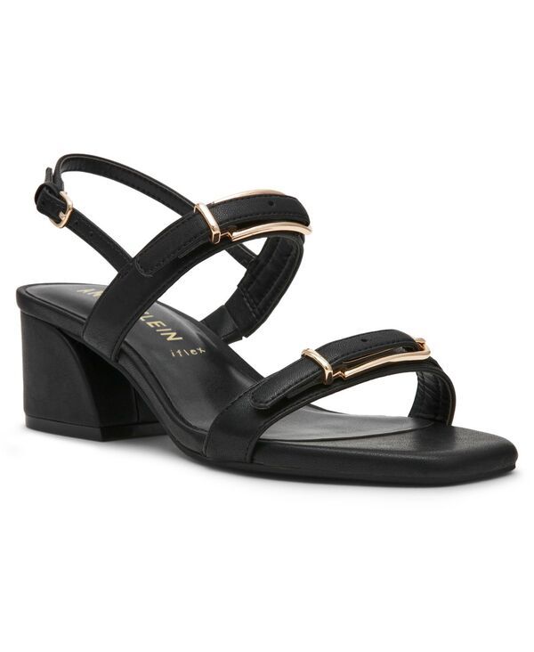 アンクライン レディース シューズ サンダル ヒール Anne Klein Womens Merida Block Heel Slingback Dressandals Black ブラック