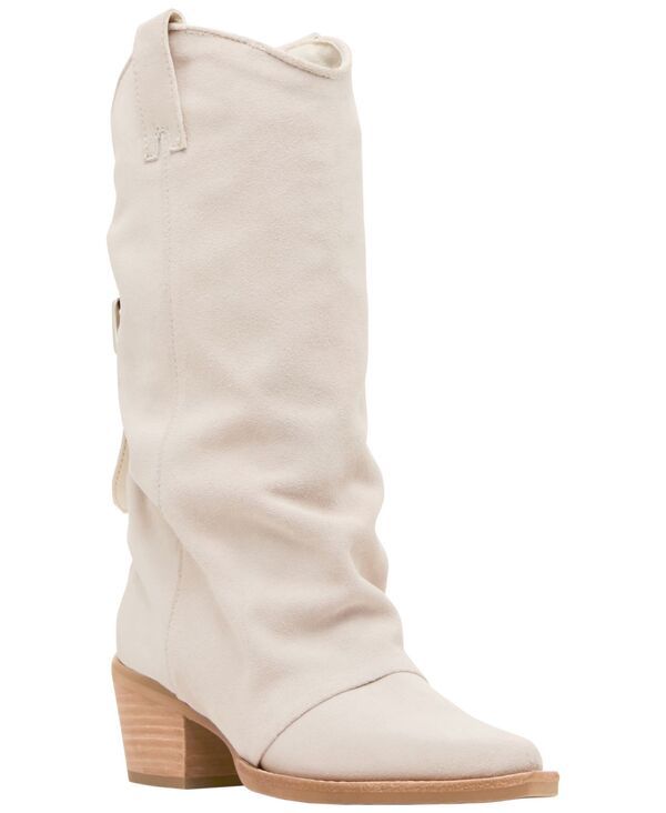 スティーブ マデン レディース シューズ ブーツ・レインブーツ Steve Madden Womens Aldora Western Slouch Boots Bone Suede