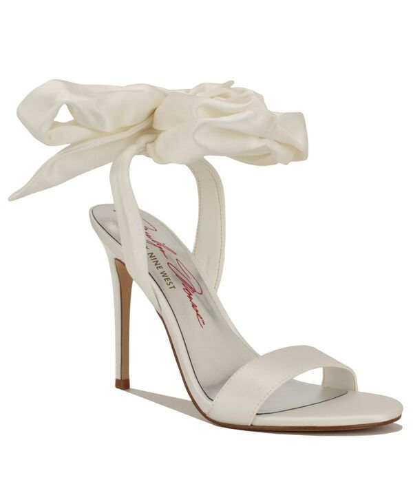 ナインウェスト レディース シューズ サンダル Nine West x Marilyn Monroe Womens Mmonroe Stiletto Dressandals White Satin ホ