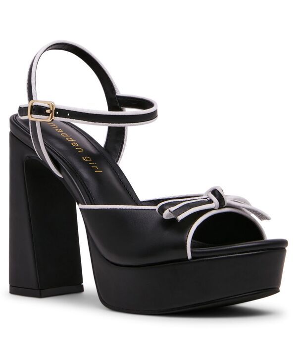 マッデンガール レディース シューズ サンダル プラットフォーム キャップ Madden Girl Womens Capture BowEmbellished Platform Dressandals