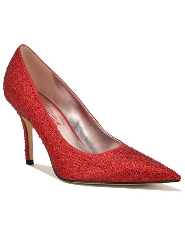 ナインウェスト レディース シューズ パンプス Nine West x Marilyn Monroe Womens Glamorhinestone Stiletto Pumps Red Satin レ