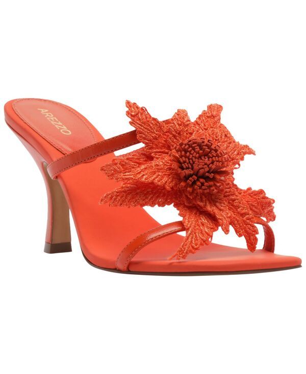 アレッツォ レディース シューズ サンダル フラワー柄 フラワー Arezzo Womens Cali Floral High Stiletto Sandals Tropical Orange オレン