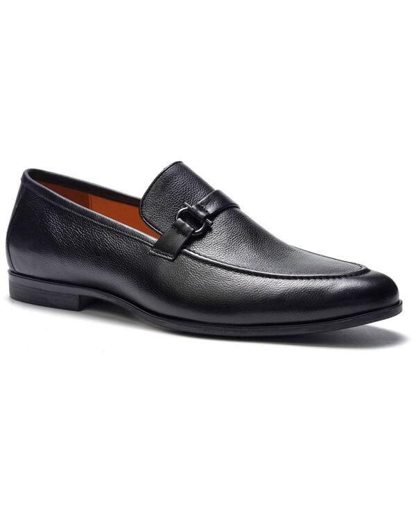 アンソニー ヴィア メンズ シューズ スリッポン・ローファー Anthony Veer A Veer Mens Astor SlipOn Loafers Black ブラック