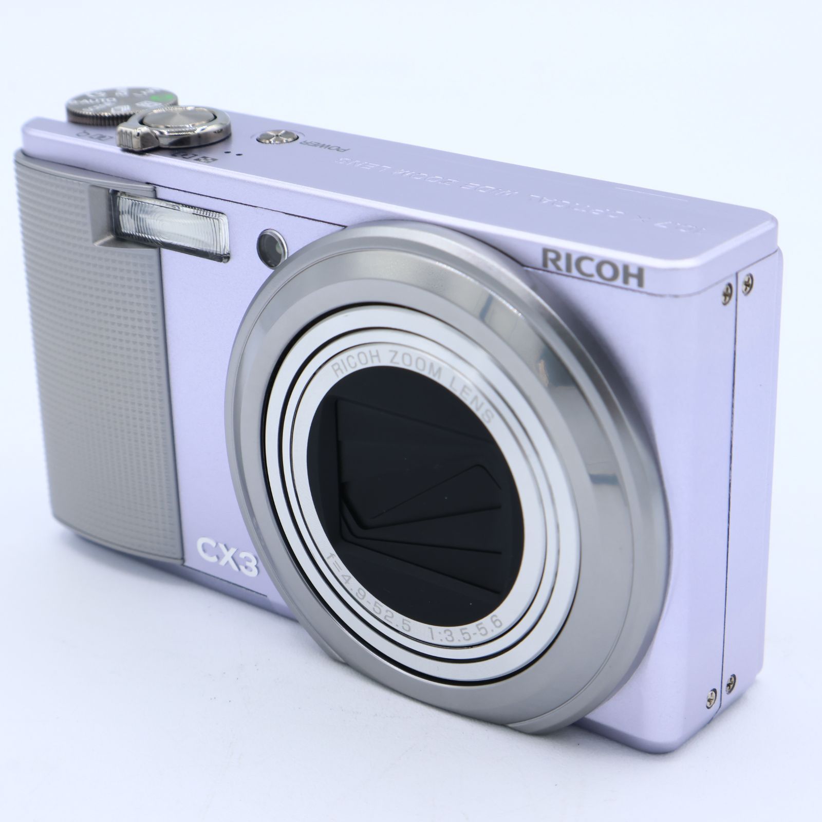 美品】RICOH リコー デジタルカメラ CX3 すみれ CX3SU
