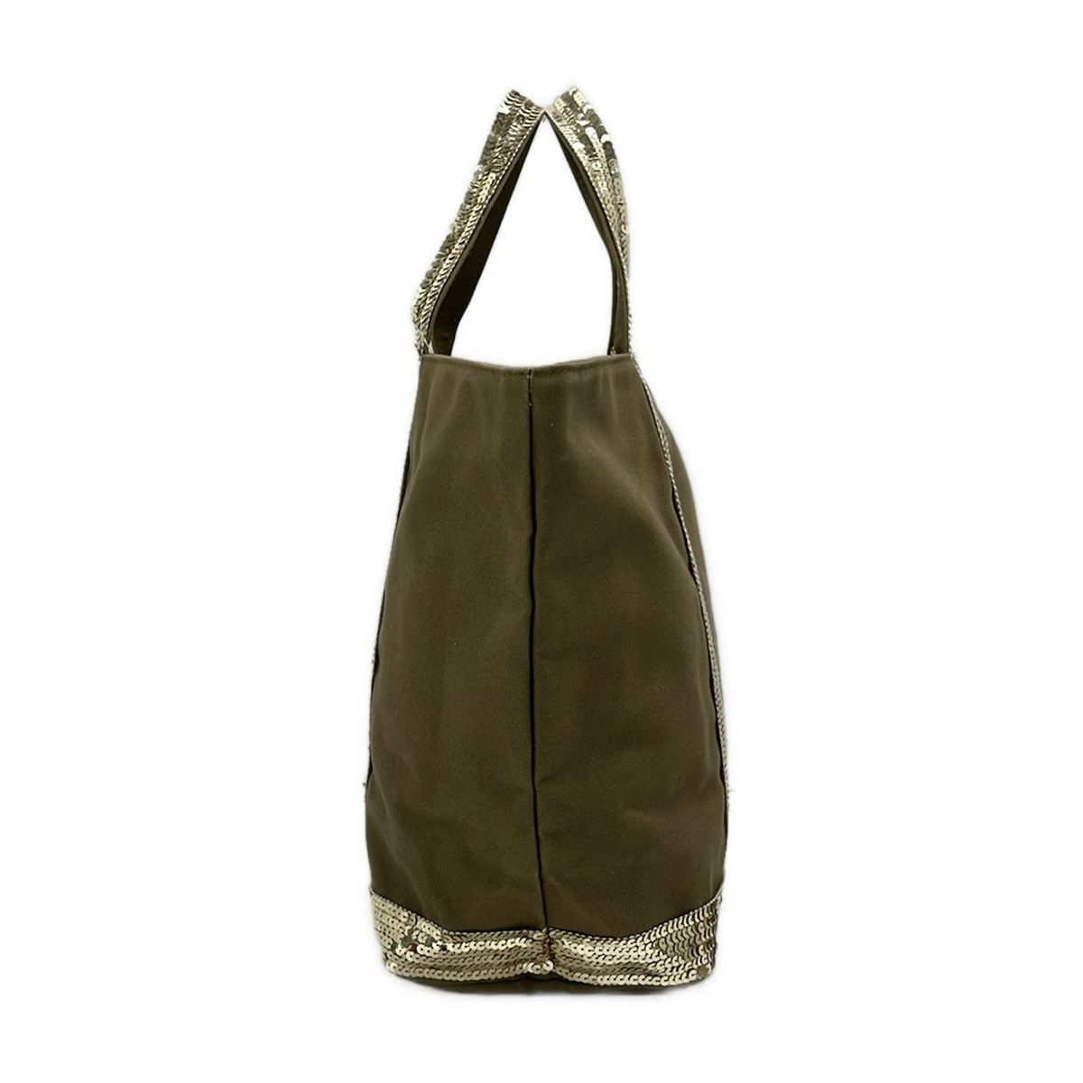 【新品】vanessa bruno　ヴァネッサブリューノ トートバッグ カーキ vanessa bruno(ヴァネッサブリューノ) トートバッグ - カーキ×ゴールド