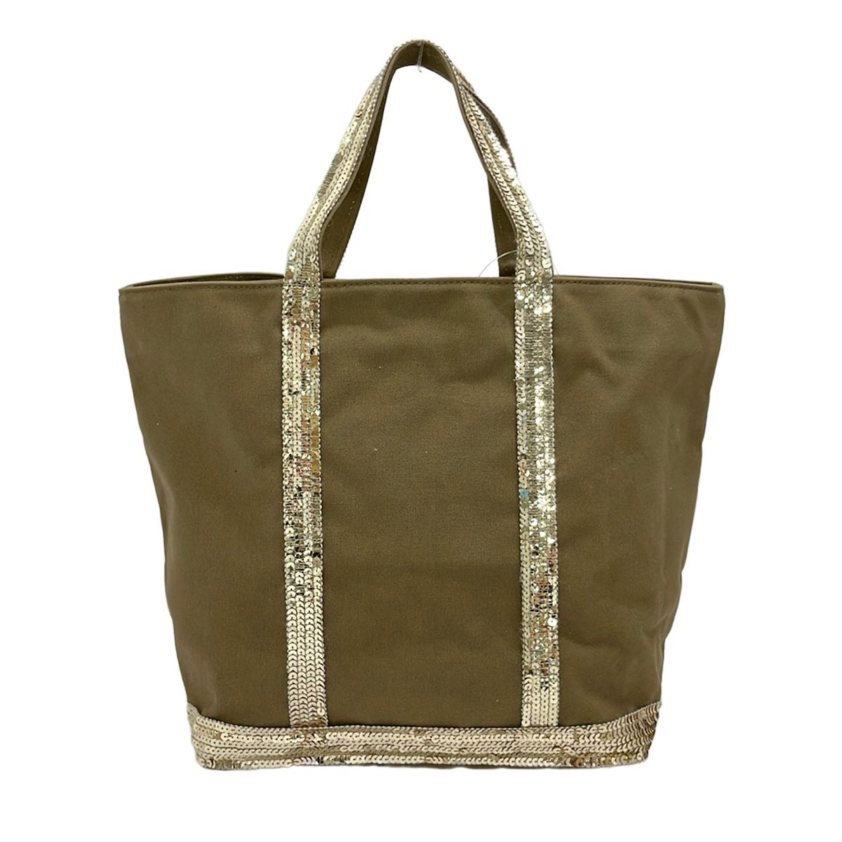 【新品】vanessa bruno　ヴァネッサブリューノ トートバッグ カーキ vanessa bruno(ヴァネッサブリューノ) トートバッグ - カーキ×ゴールド