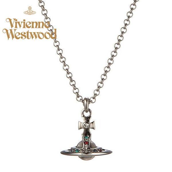 Vivienne Westwood ヴィヴィアン・ウエストウッド ネックレス ガンメタリック PETITE ORB 63020098/S001