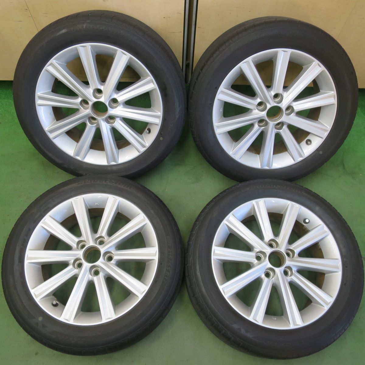4本価格★トヨタ 50系 カムリ 純正 215/55R17 ブリヂストン ネクストリー エコピア 17インチ PCD114.3/5H★6061011イノ