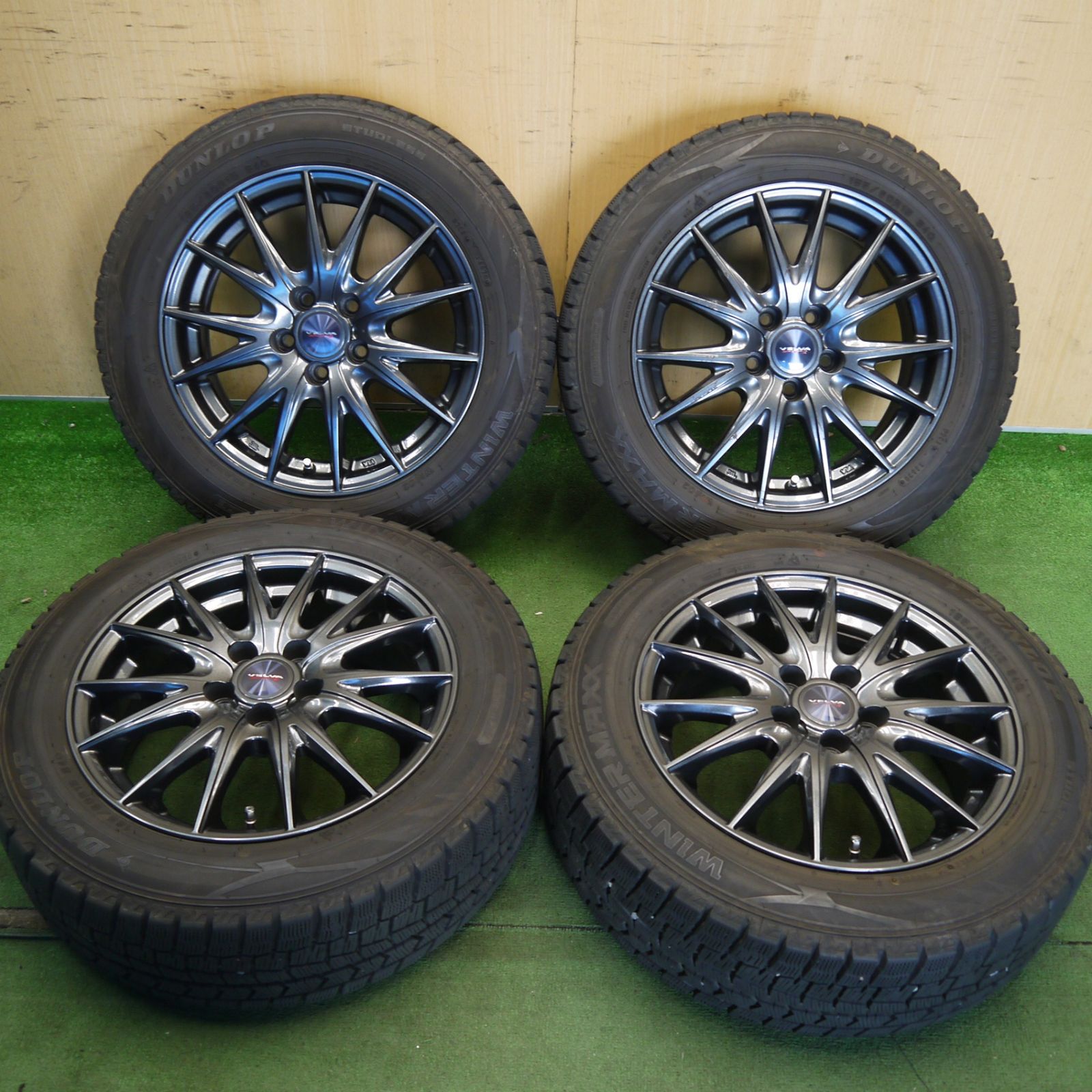 15インチホイール　スタッドレス 185/60r15 バリ溝！ バリ溝！キレイ！9.5分☆シエンタ 等 185/60R15 スタッドレス