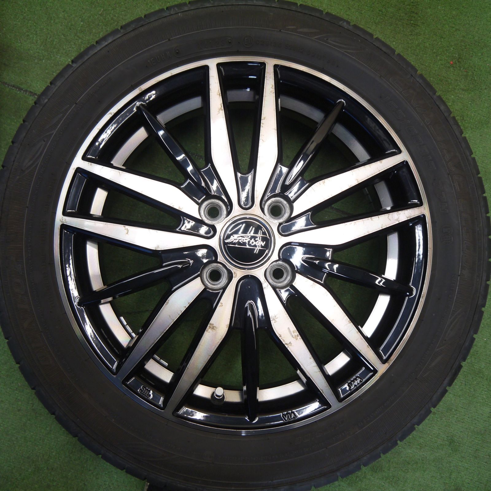 ダンロップ EC300+ 165/55R15 ホイールセット （＊006） キレイ！23年☆165/60R15 ダンロップ エナセーブ EC300+ F-DIRECTION F