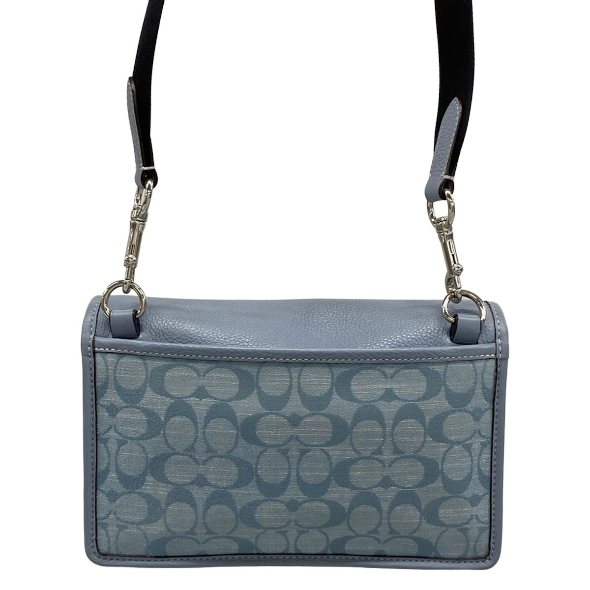 COACH(コーチ) ショルダーバッグ シグネチャー柄 CH828 ライトブルー 