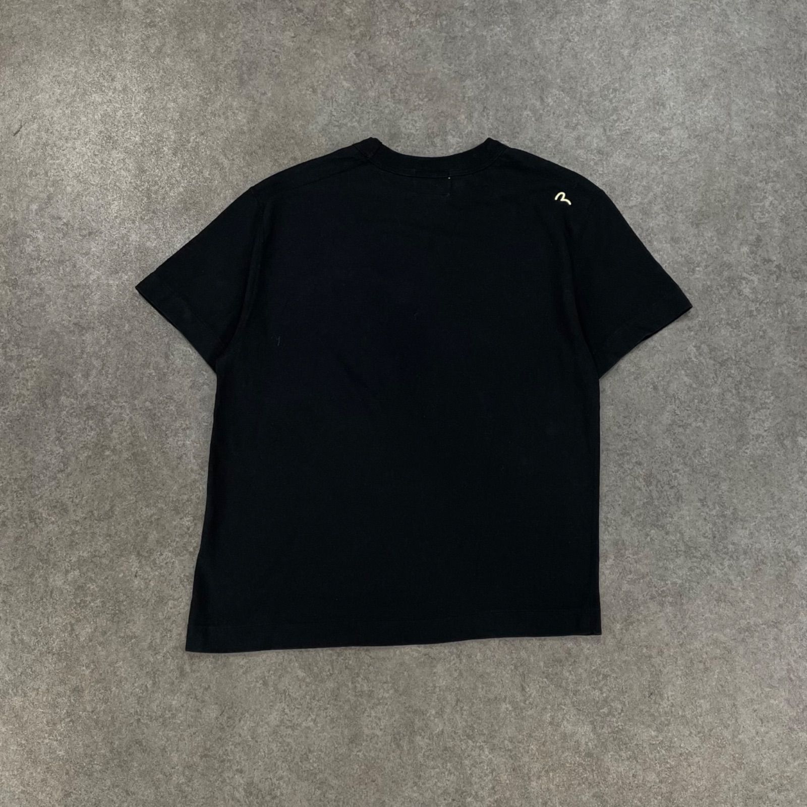日本製 EVISU エヴィス Tシャツ ポケット デニム カモメ ブラック