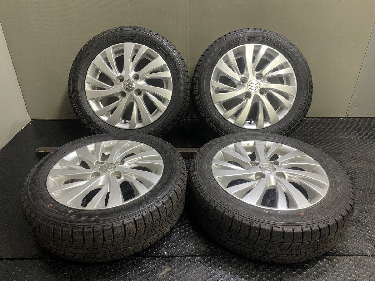 DUNLOP WM03 155/65R14】スタッドレス【SUZUKI スペーシア 純正