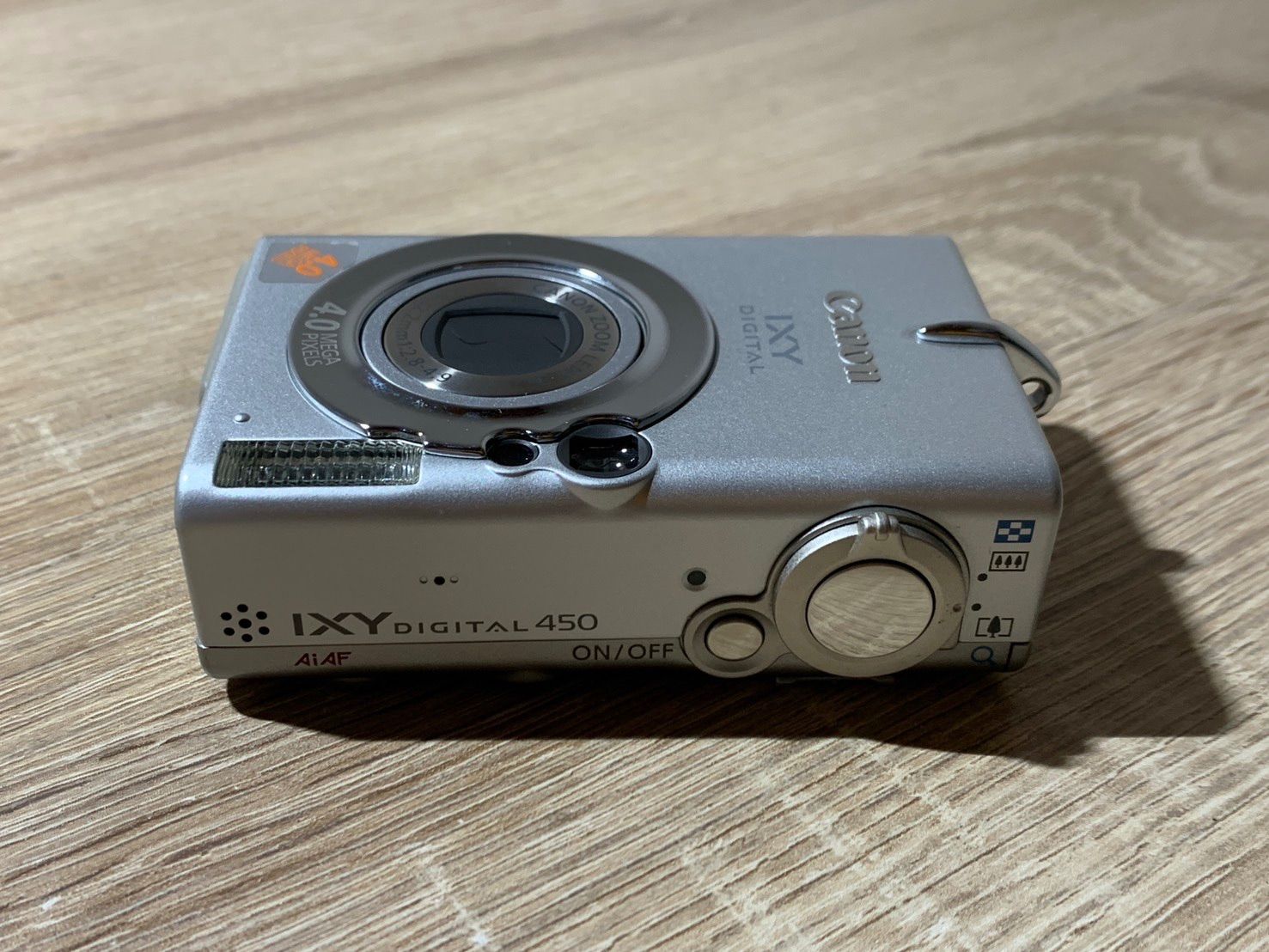 1802 Canon IXY DIGITAL 450 シルバー ジャンク品 デジカメ【コ