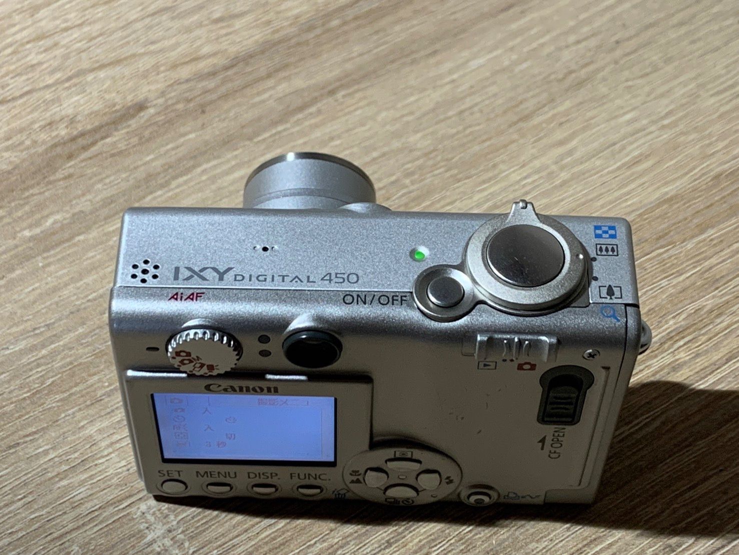 1802 Canon IXY DIGITAL 450 シルバー ジャンク品 デジカメ【コ