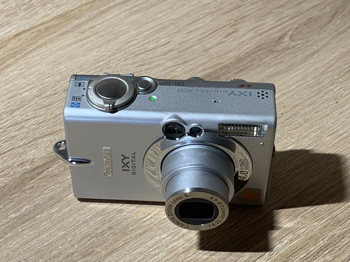 1802 Canon IXY DIGITAL 450 シルバー ジャンク品 デジカメ【コ