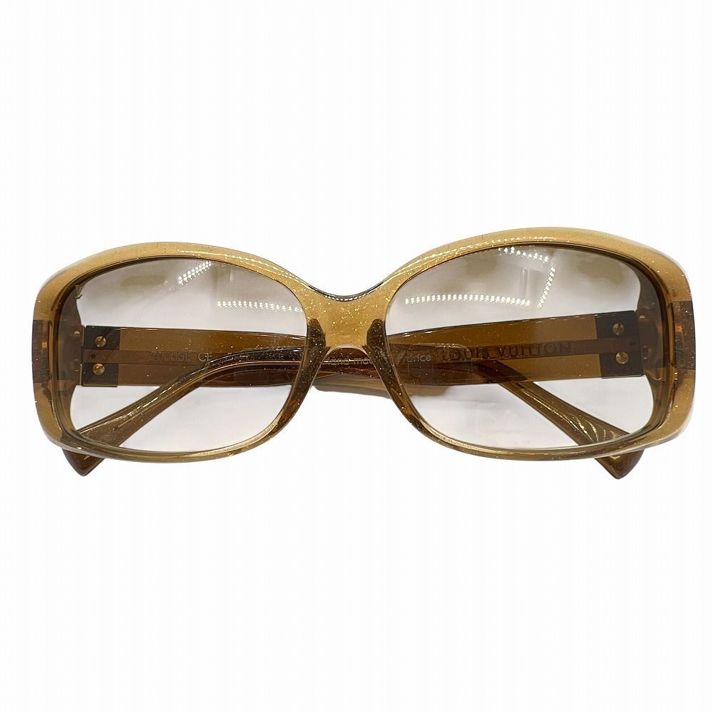 LOUISVUITTON ルイヴィトン サングラス Z0003E ブラウン ゴールド金具 ロゴ キラキラ ラメ レディース お出かけ お洒落 日除け 【ブランドギャラリー東心斎橋店】