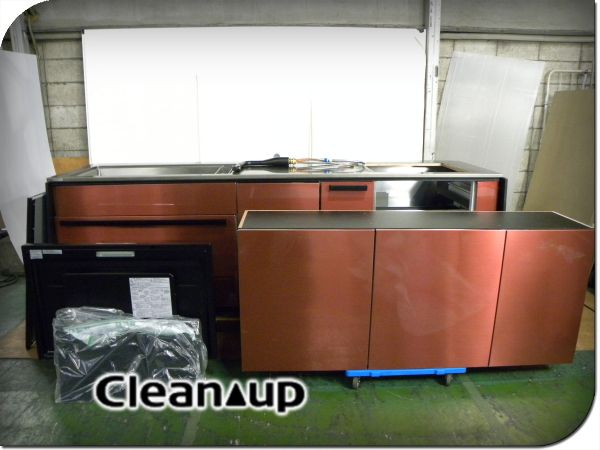 ■展示品■未使用品■Cleanup/クリナップ■セントロ■W255■左シンク■レンジフード■食洗機■システムキッチン/290万/ybb583m