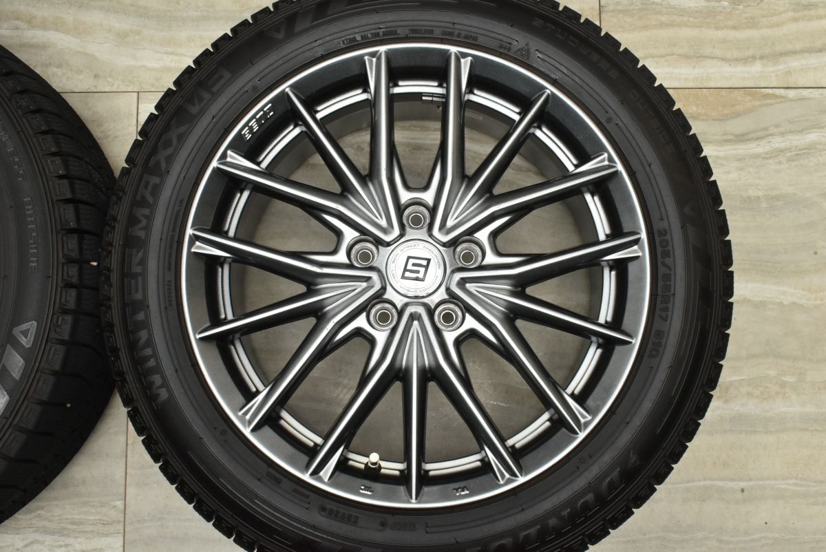 美品】SEIN SX 17in 7J +48 PCD114.3 ダンロップ ウィンターマックス