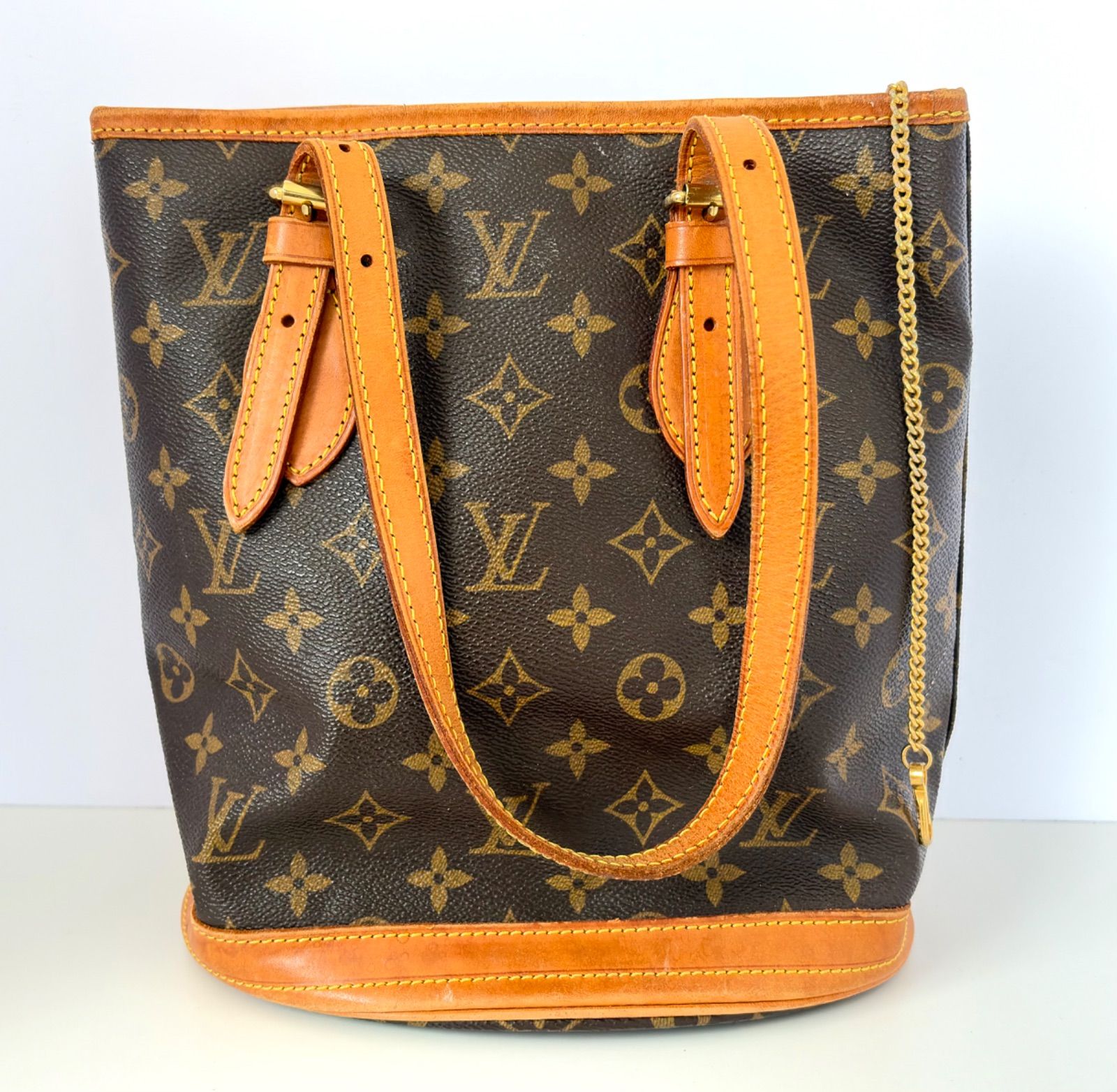 Louis Vuitton ルイ・ヴィトン M42238 モノグラム バケットPM トート