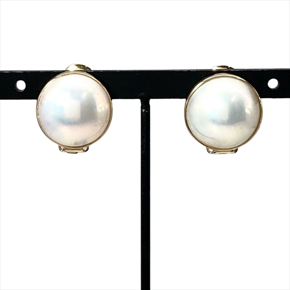 タサキ TASAKI イヤリング K14YG 7.7g マべパール イエローゴールド レディース【中古】