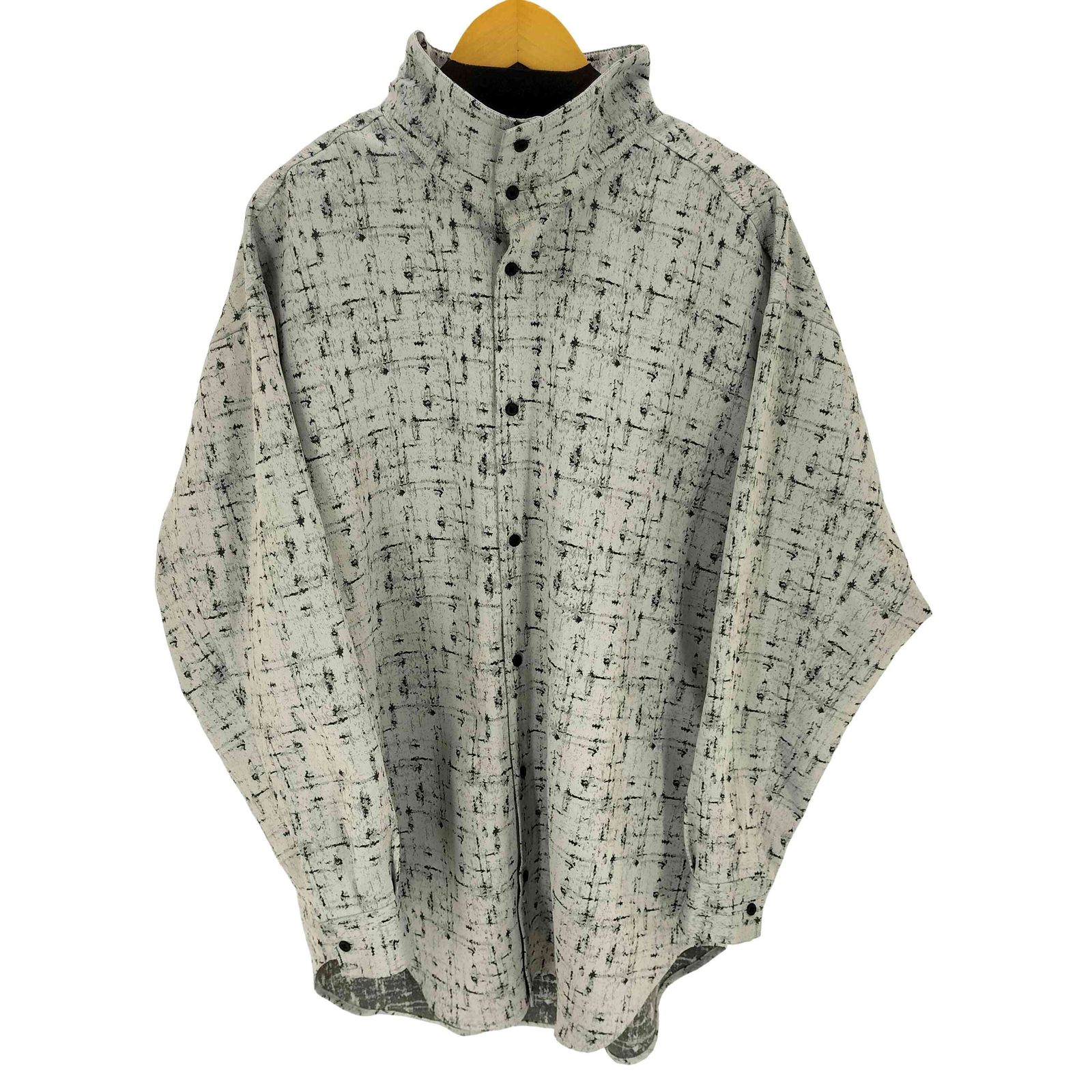 ノーアイディー NO ID. 26SS ハイカラーロングチェックSH メンズ ONE SIZE