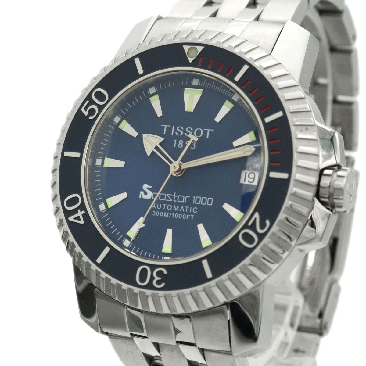 TISSOT ティソ シースター1000 デイト T19.1.583.41腕時計 自動巻き ブルー メンズ