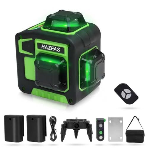 R★レーザー墨出し器、墨出しレーザー、3Dグリーンレーザー墨出し器、3x360°、水平器 レーザー ビルドとアライメント用、充電式バッテリー、リモコン、磁気回転スタンド レーザー安全基準:クラス2 12ライン HEILV-SPY 0a2ab3a5