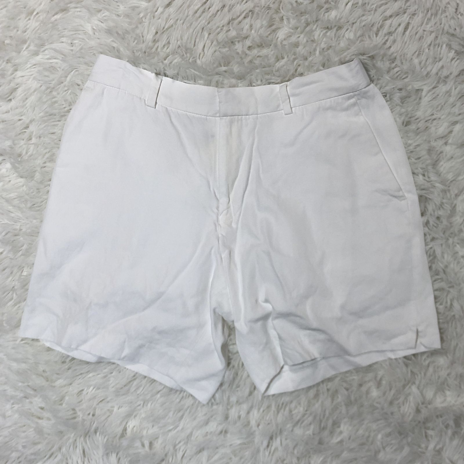 DRIES VAN NOTEN ドリスヴァンノッテン ショートパンツ ／白 46 コットンレーヨン