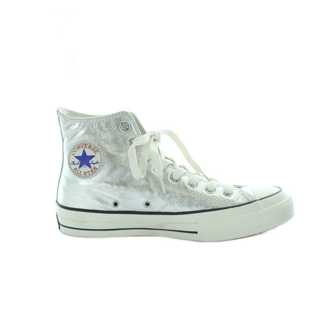 コンバース CONVERSE CHUCK TAYLOR METALLIC HI ハイカットスニーカー 靴 シューズ ロゴ 9.5 28cm シルバー色 ■GY18 /MQ