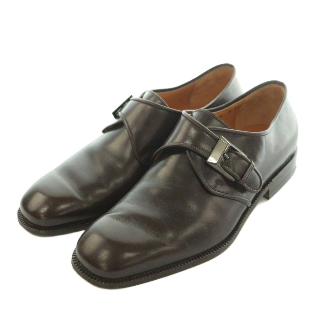 サルヴァトーレフェラガモ Salvatore Ferragamo ビジネスシューズ レザー 8 26.0cm ダークブラウン 0189489 /MI ■GY18