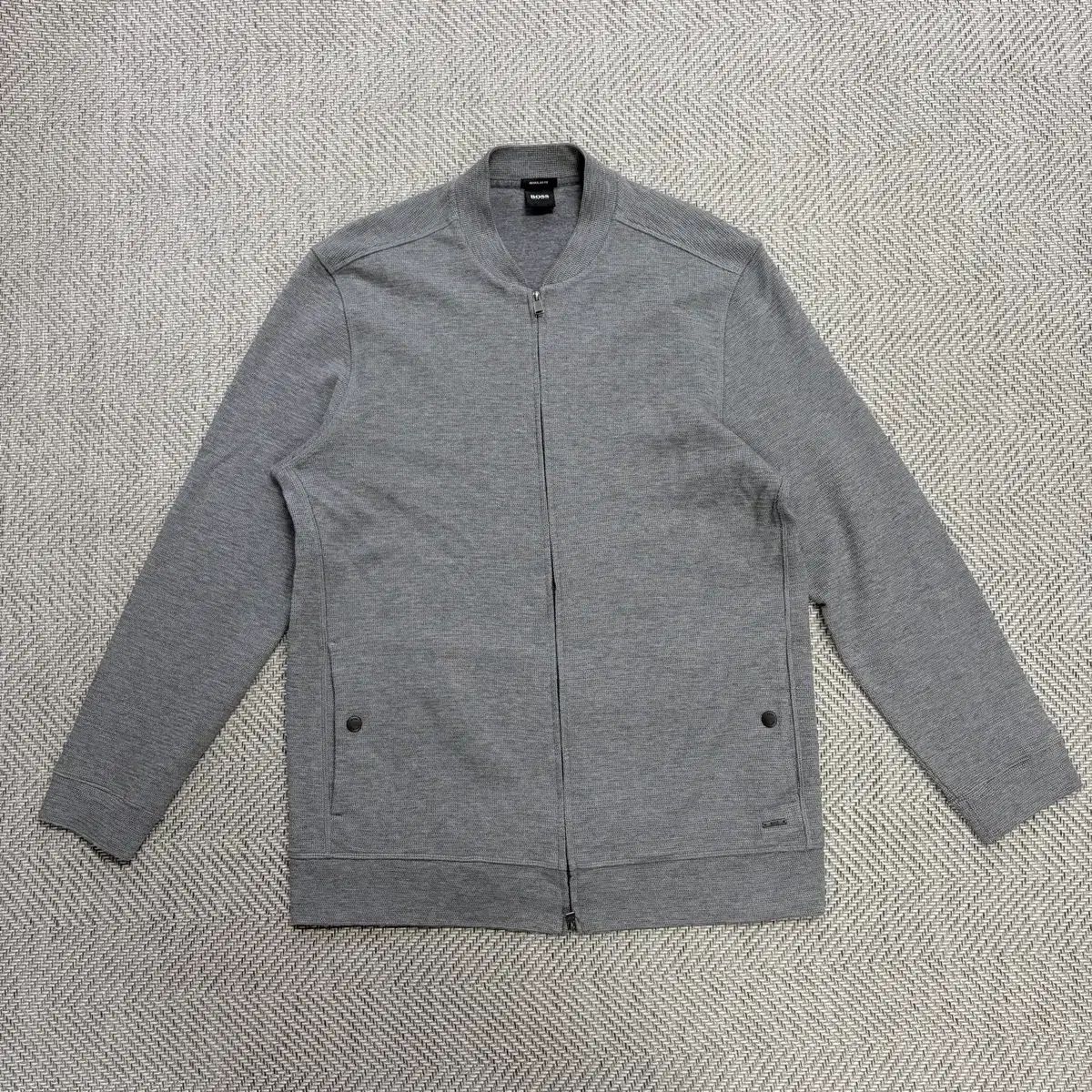 (XL)ボス ボス グレー ジップアップ カーディガン