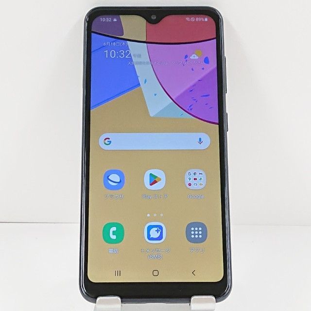 Galaxy A21 シンプル SCV49 au ブラック 送料無料 本体 c20830