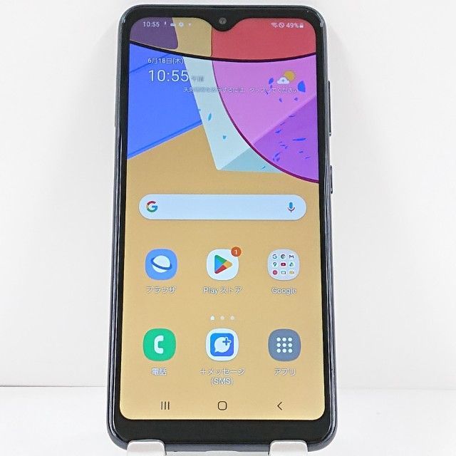 Galaxy A21 シンプル SCV49 au ブラック 送料無料 本体 c20834
